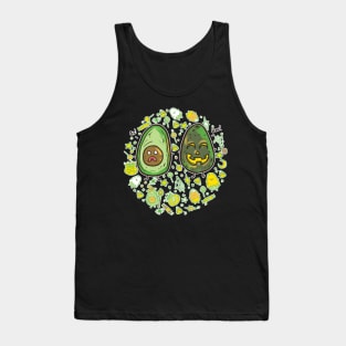 avocado jack o lantern Tank Top